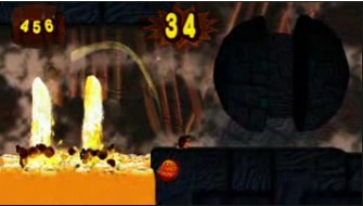 Donkey Kong Jungle Beat lava screenshot. New Play Control