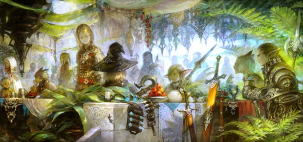 Final Fantasy XIV Online wallpaper from concept artwork