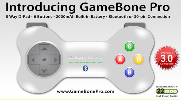 The iPhone GameBone Pro controller