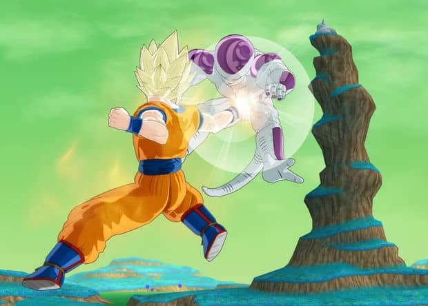 Goku hits Frieza where it hurts in Dragon Ball: Raging Blast