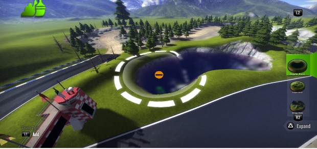 ModNation Racers racetrack creation screenshot