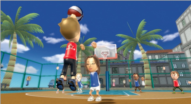 Wii Sports: Resort basketball screenshot