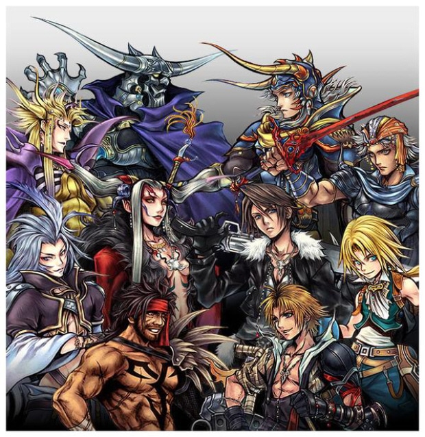 Dissidia: Final Fantasy characters wallpaper artwork