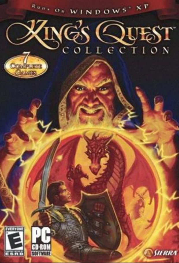 King's Quest Collection box artwork. Space Quest Collection & KQC now on Steam