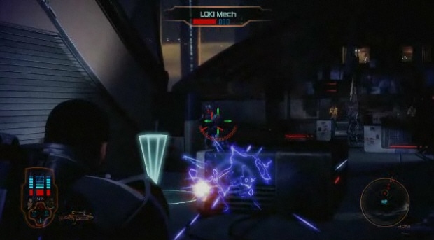 Mass Effect 2 weapon shooting gameplay screenshot