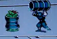 Turtles 3: Manhattan Project Barrel/Trash Can (Green) Foot Clan Enemy Screenshot