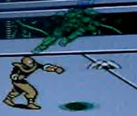 Turtles 3: Manhattan Project Boomerang (Yellow) Foot Clan Enemy Screenshot