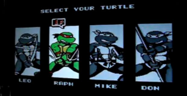 Turtles 3: Manhattan Project characters (select screen)