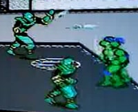 Turtles 3: Manhattan Project Throwing Knives (Turquoise) Foot Clan Enemy Screenshot