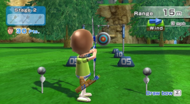 Wii Sports Resort Archery screenshot