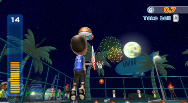 Wii Sports Resort Basketball 3-Point Contest Screenshot