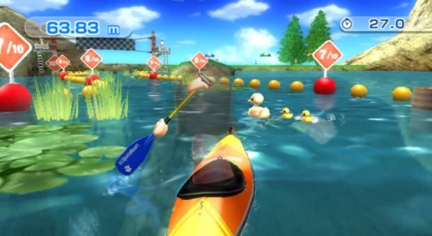 Wii Sports Resort Canoeing screenshot