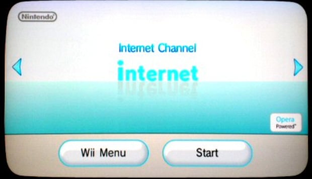 Wii Internet Channel Screenshot (Opera Powered). Now free