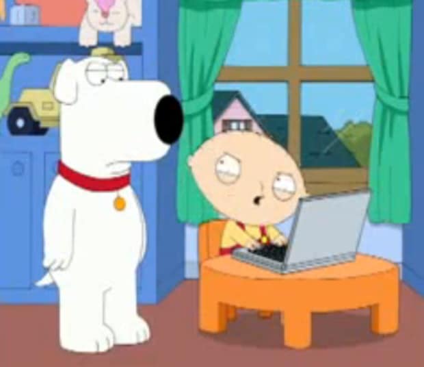 Family Guy Windows 7 special screenshot. Airs November 8, 2009 on FOX