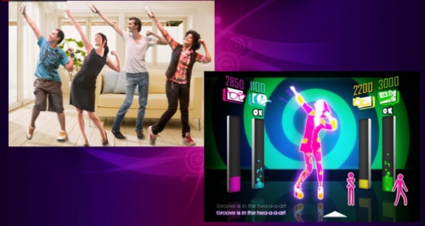 Just Dance screenshot (Wii). Soundtrack includes 32 songs
