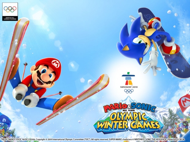 Mario and Sonic at the Olympic Winter Games wallpaper 1 - 1600x1200