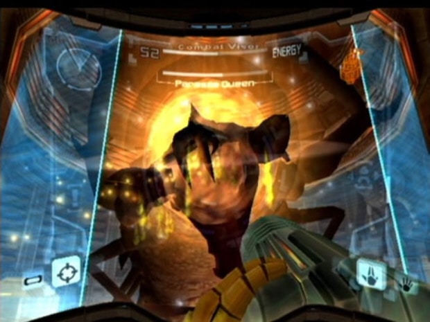 Metroid Prime Parasite Queen Boss Screenshot