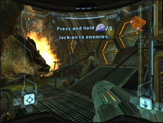 Metroid Prime Tutorial Pirate Ship Screenshot