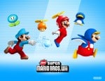 New Super Mario Bros. Wii Power-Ups Wallpaper