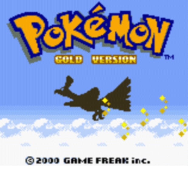 Pokemon Gold Title Screen Artwork