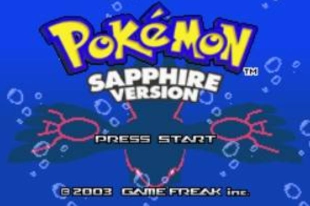Pokemon Sapphire Title Screen Artwork