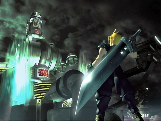 Final Fantasy VII wallpaper iconic Cloud scene