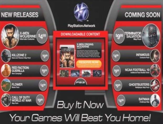 GameStop downloadable content ad. Will start selling DLC in 2010