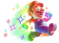 Invincible Mario Starman New Super Mario Bros Wii artwork