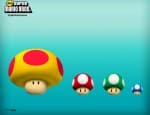 New Super Mario Bros wallpaper power-up mushrooms