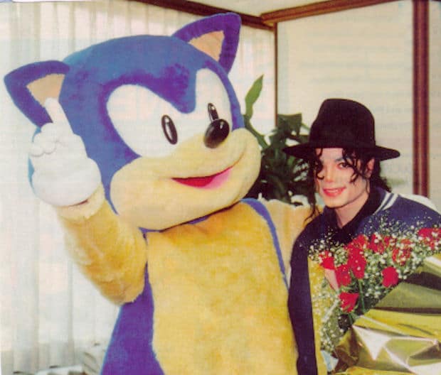 Michael Jackson and Sonic the Hedgehog picture. Turns out he did compose music for Sonic 3 (uncredited)