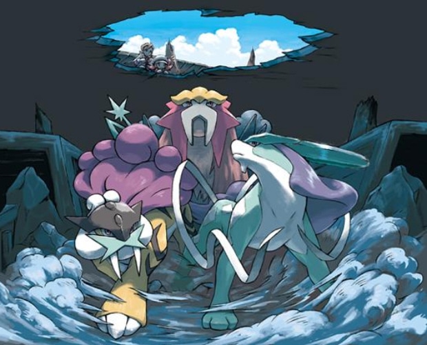 Pokemon HeartGold/Soul Silver artwork. Release date is March 14, 2009