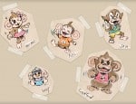 Super Monkey Ball Step and Roll characters wallpaper