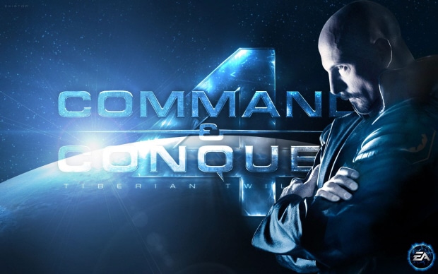 Command & Conquer 4 wallpaper (Kane and logo)
