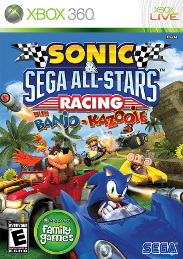 Sonic & Sega All Stars Racing Box Artwork (Xbox 360)