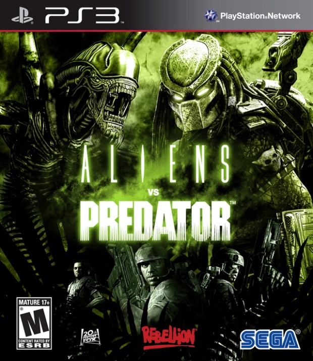 Aliens vs Predator final box artwork (PS3 version)