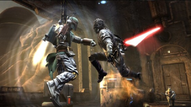 Star Wars: The Force Unleashed Tatooine Starkill vs Boba Fett screenshot