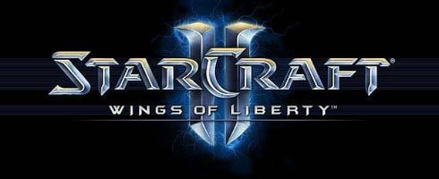 StarCraft II Wings of Liberty logo. Closed beta starts