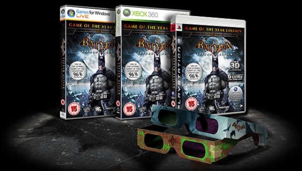 Batman: Arkham Asylum Game of the Year Edition with 3D Glasses