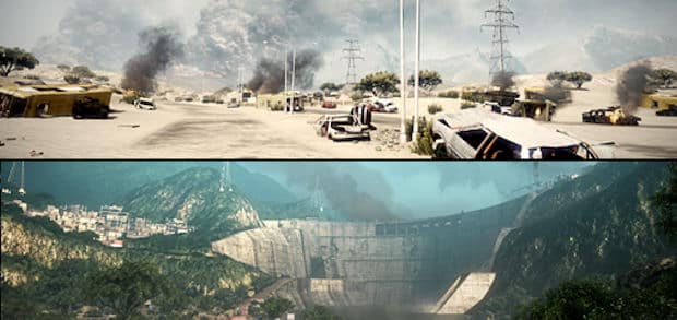 Battlefield: Bad Company VIP Map Pack 2's Arica Harbor and Laguna Presa multiplayer modes screenshot