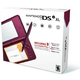 Click here to buy the Burgundy Nintendo DSi XL