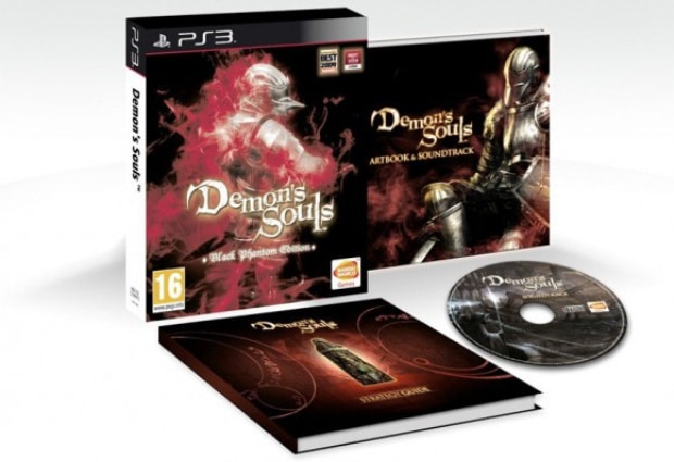 Demon's Souls: Black Phantom Europe Edition. Collection includes soundtrack CD, artbook and strategy guide