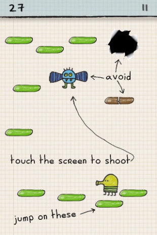Doodle Jump cheats screenshot (iPhone, iPod, iPad)