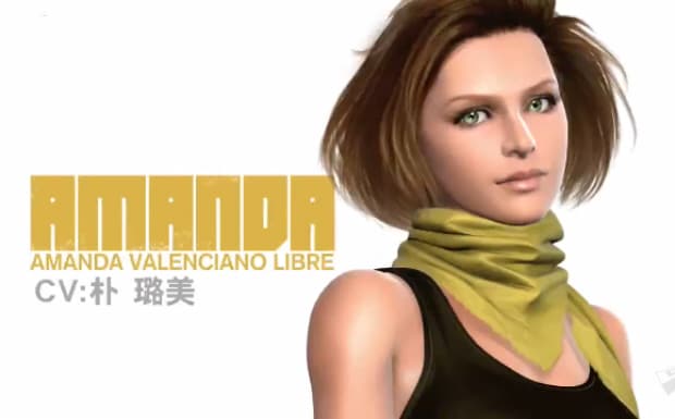 Metal Gear Solid: Peace Walker Amanda character artwork