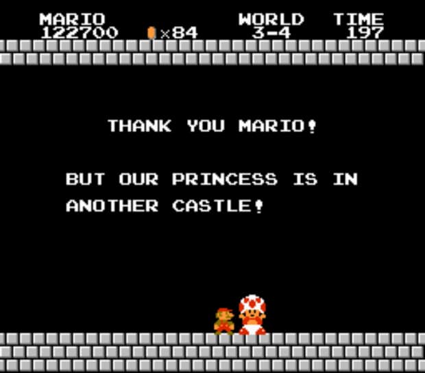 Super Mario Bros. walkthrough screenshot