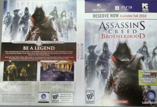 Assassin's Creed 2: Brotherhood art