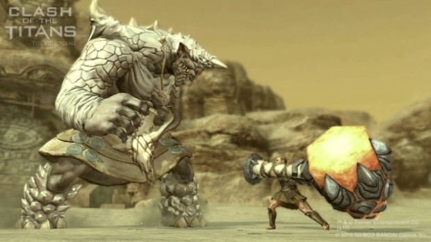 Clash of the Titans video game screenshot. Release date is June 27, 2010