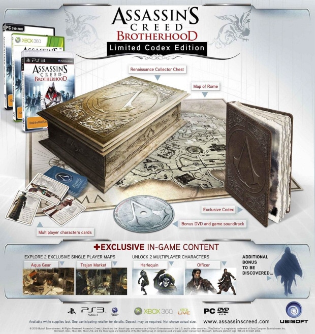 Assassins Creed Brotherhood Special Collectors Edition Announced Video Games Blogger