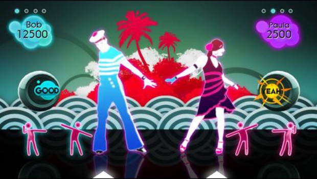 Just Dance 2 screenshot. Shown at E3 2010. 40 songs, duet mode, 8-player support
