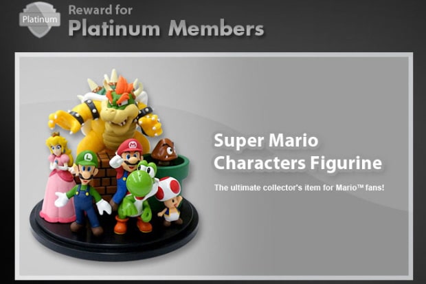 Club Nintendo Platinum characters figurine