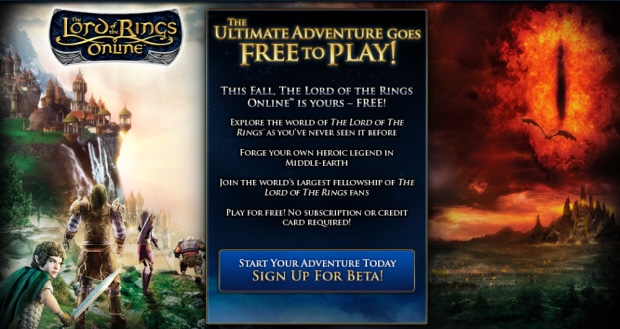 Lord of the Rings Online free-to-play on September 10, 2010